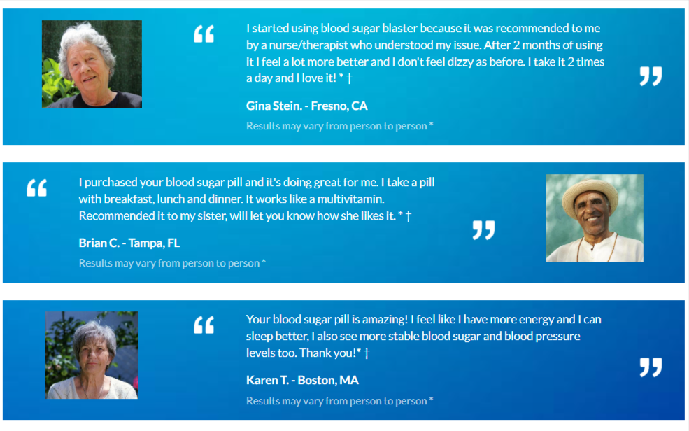 Blood Sugar Blaster Customer Reviews