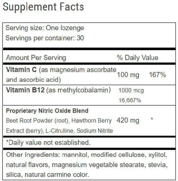 CircO2 supplement facts