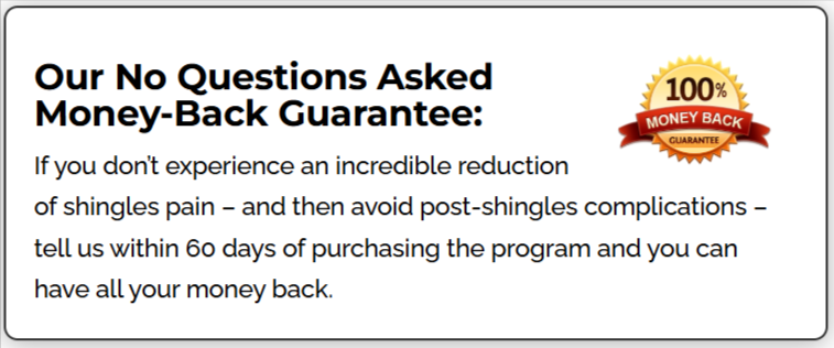 The Shingles Solution Money-Back Guarantee