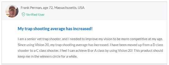 Vision 20 Customer Reviews